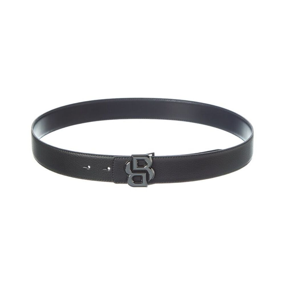 Hugo Boss B Icon Leather Belt, Black
